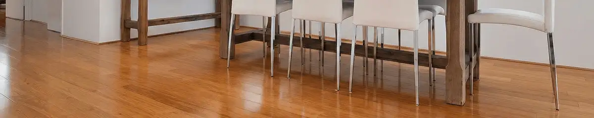 Professionally installed and refinished bamboo flooring in a residential home, showcasing smooth finish and natural wood tones in Naperville, IL
