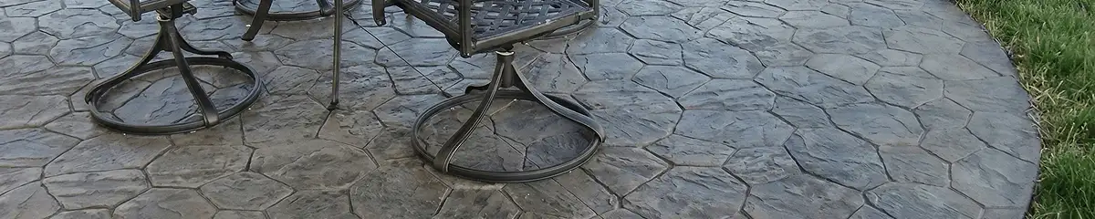 Garden relaxation area with professionally installed stone flooring in Naperville IL